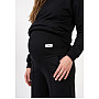 Штани для вагітних палаццо Чорний Н-003