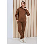 Теплый спортивный костюм для беременных и кормящих Kikoo К365-31 Кофе