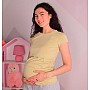 Футболка для беременных и кормления Kikoo К365-122 Бежевый