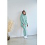 Теплый спортивный костюм с замочками для кормления грудью Kikoo К365-38 Бирюзовый
