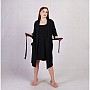 Теплый Халат и Ночная рубашка для беременных и кормящих Comfort  К365-91 Черный