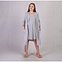 Теплый Халат и Ночная рубашка для беременных и кормящих Comfort  К365-66 Серый