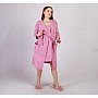 Теплый халат, ночная сорочка и пижама для беременных и кормящих  К365-30 Розовый
