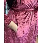 Халат и ночная рубашка для беременных и кормящих Premium velvet. Kikoo К365-74 Бордовый