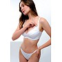 Бюстгальтер для кормления ажурный хлопковый без косточек К365-147 Белый