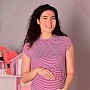 Футболка для беременных и кормления Kikoo К365-109 Бордовый