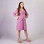 Ночная рубашка на байке для беременных и кормящих  К365-14 Розовый