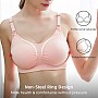 Бюстгальтер-топ для годування великих розмірів 95-120 К365-154 Розовий